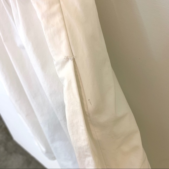 THEORY Boa Cotton Tank Dress in White with Pockets - Picture 7 of 10